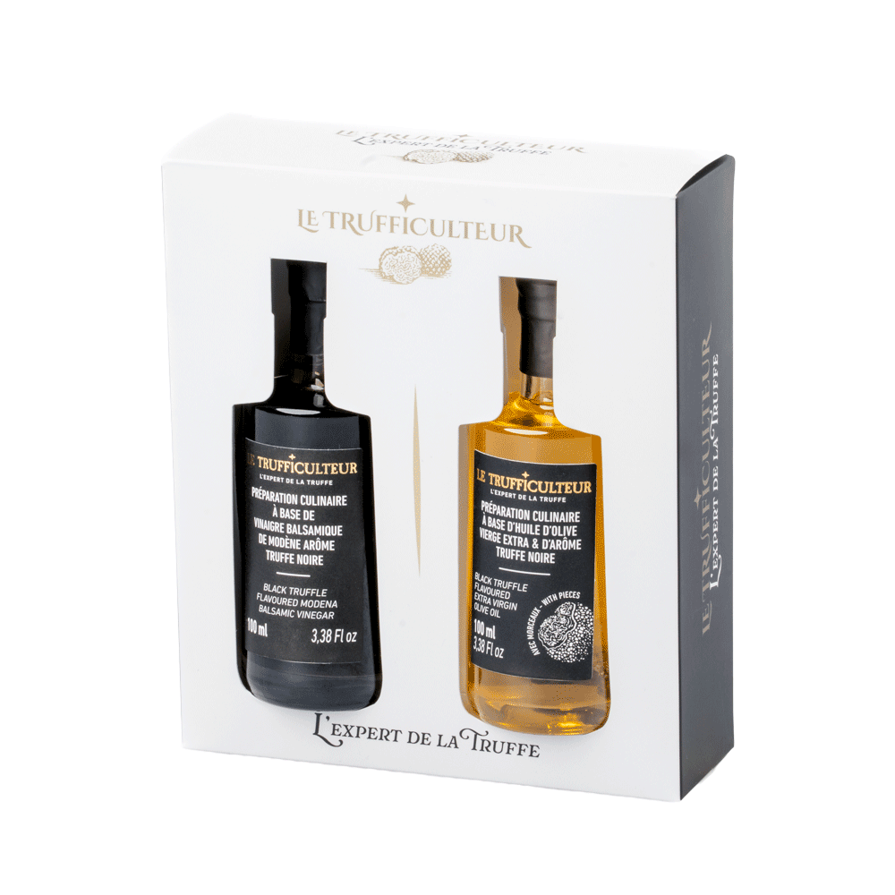 Coffret Huile & Vinaigre à la Truffe Noire