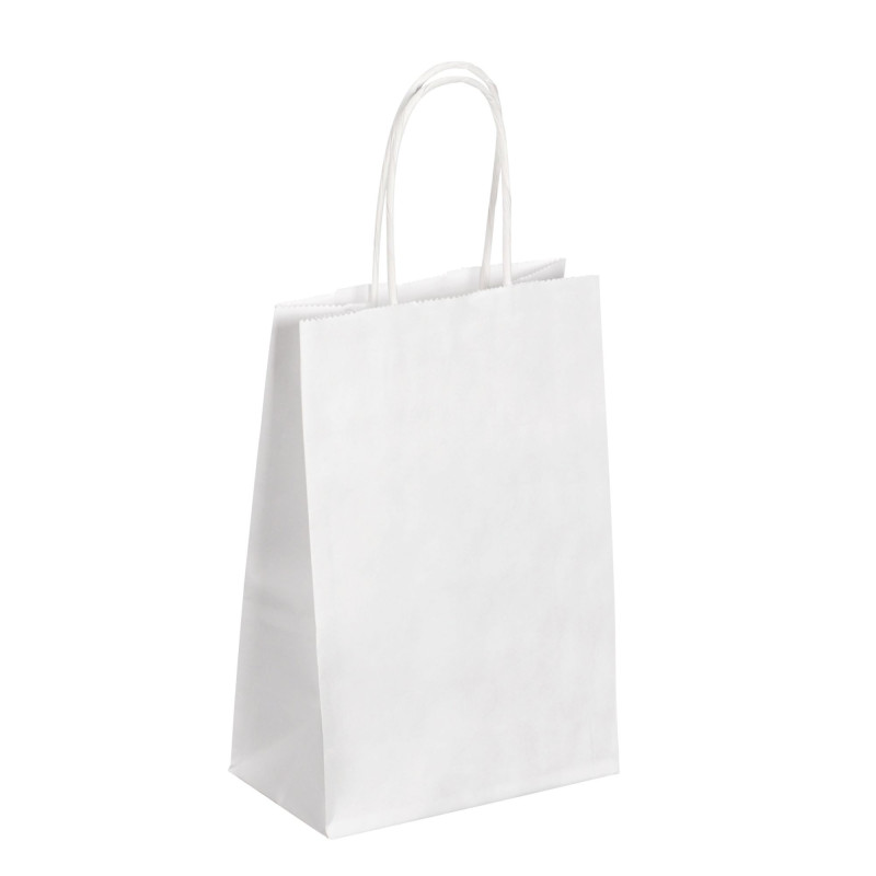 Petits sacs blancs Kraft 18x8x21,5