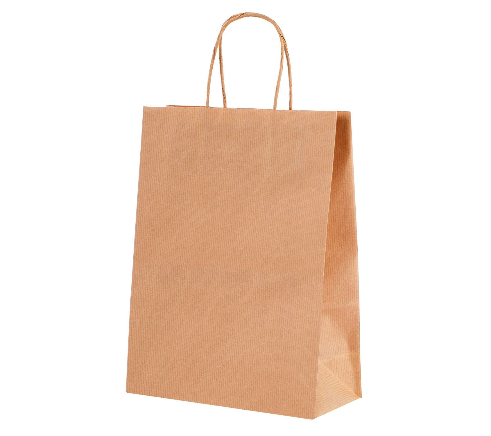 Sacs papier classique à poignées torsadées Le Trufficulteur 18+8x26cm